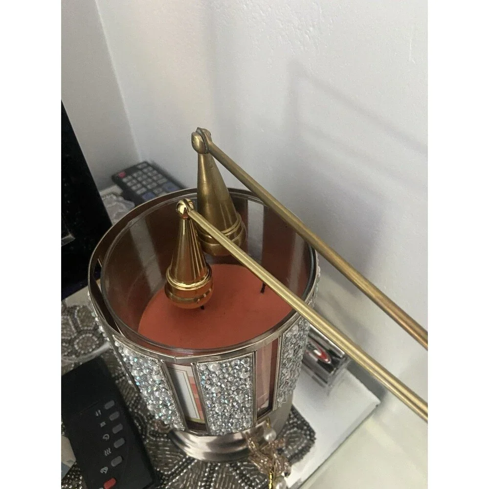 Vintage Solid Brass Hinged Bell Candle Snuffer 10 Inch Set Of 2